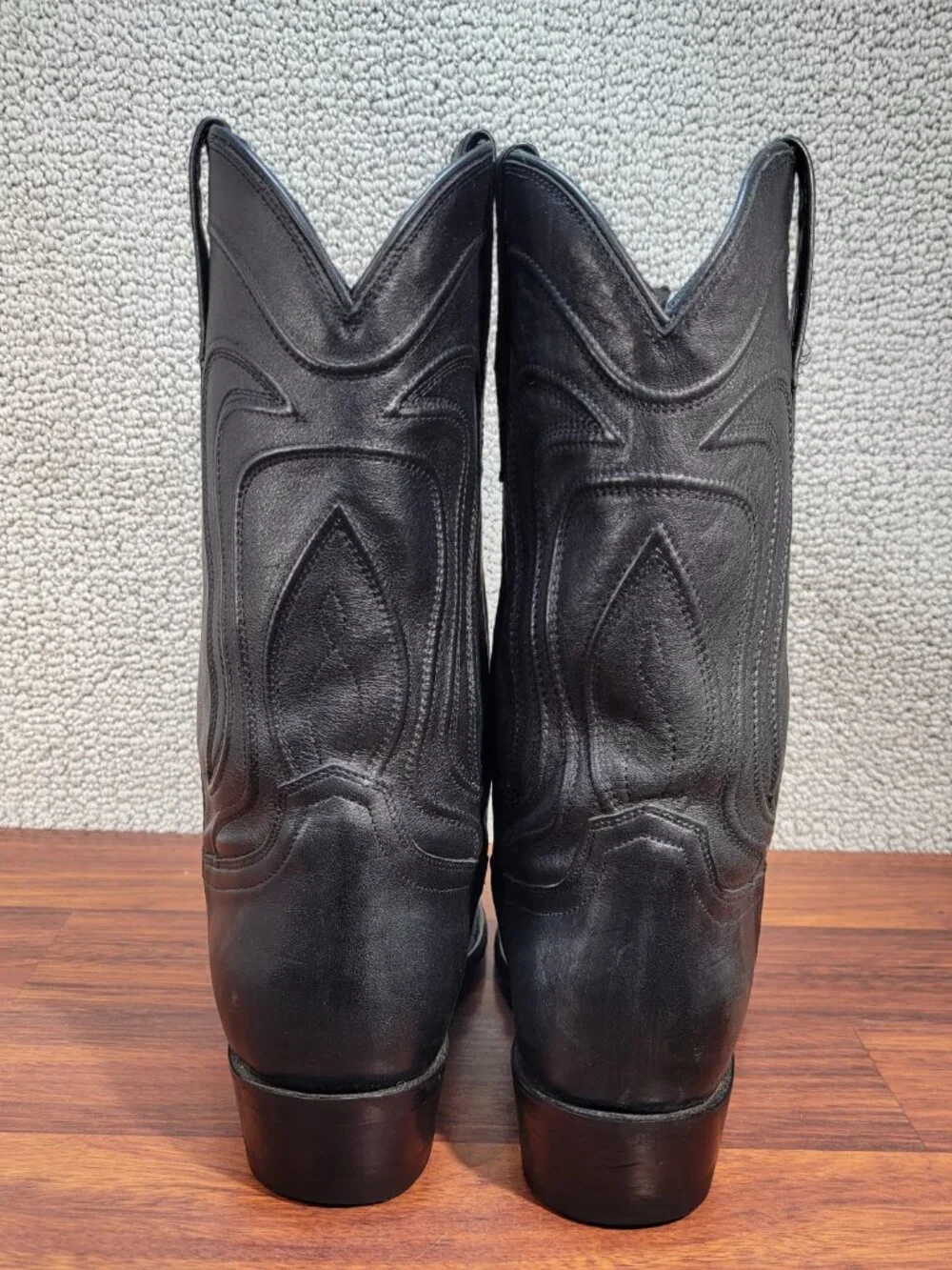 Tecovas The Cartwright Men's Size 11D Midnight Cowhide Cowboy Boots